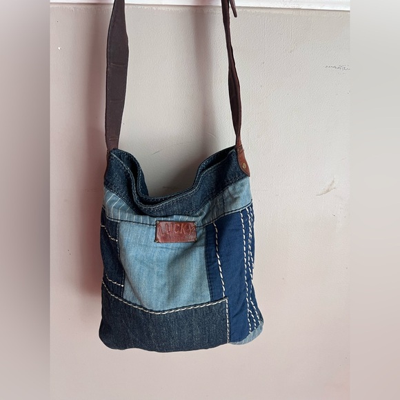 Lucky Brand Blue Denim Crossbody Bag - Picture 4 of 5